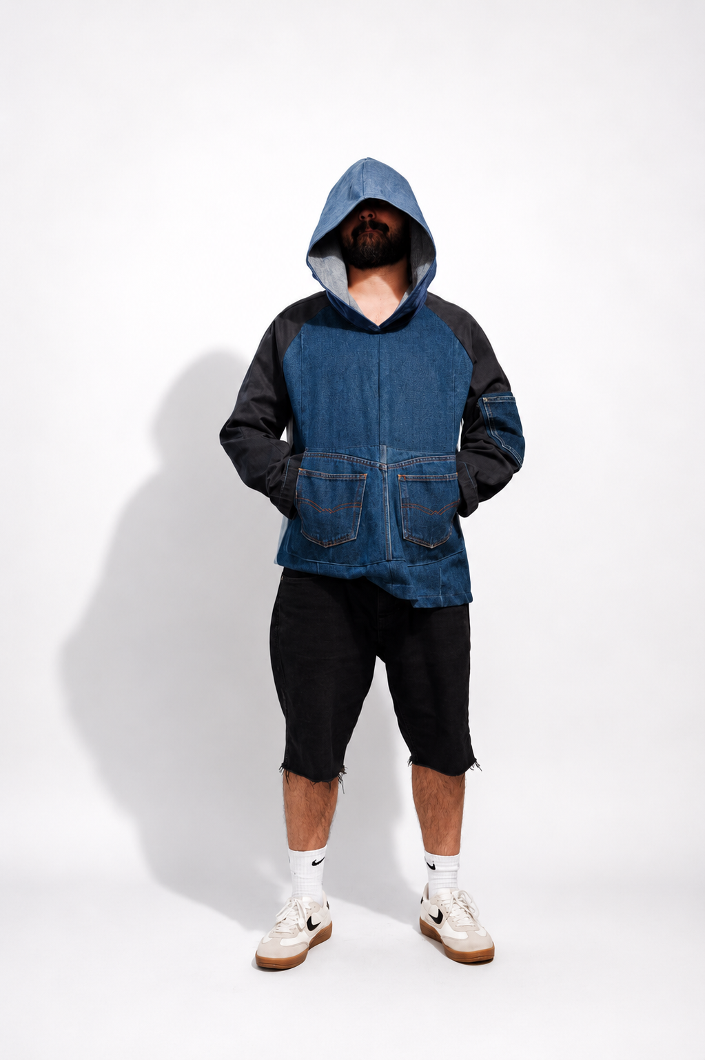 One-of-a-Kind Upcycled Cargo Hoodie