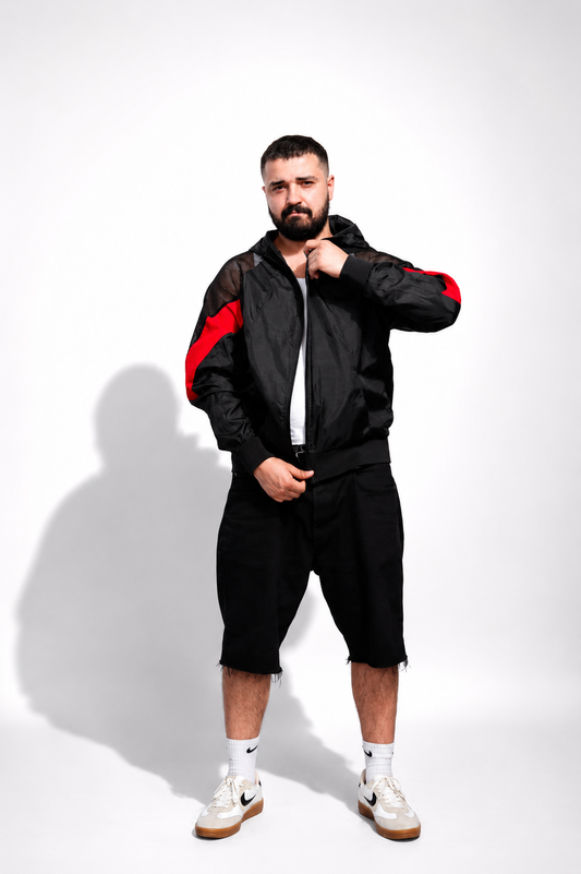 Red Night Runner Windbreaker