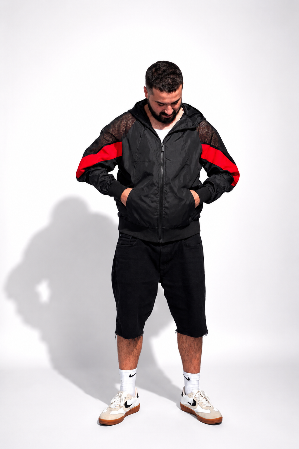 Red Night Runner Windbreaker