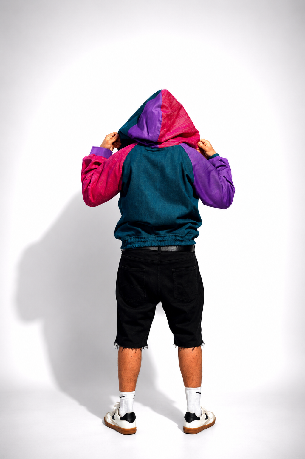 Multicolor Denim Hoodie