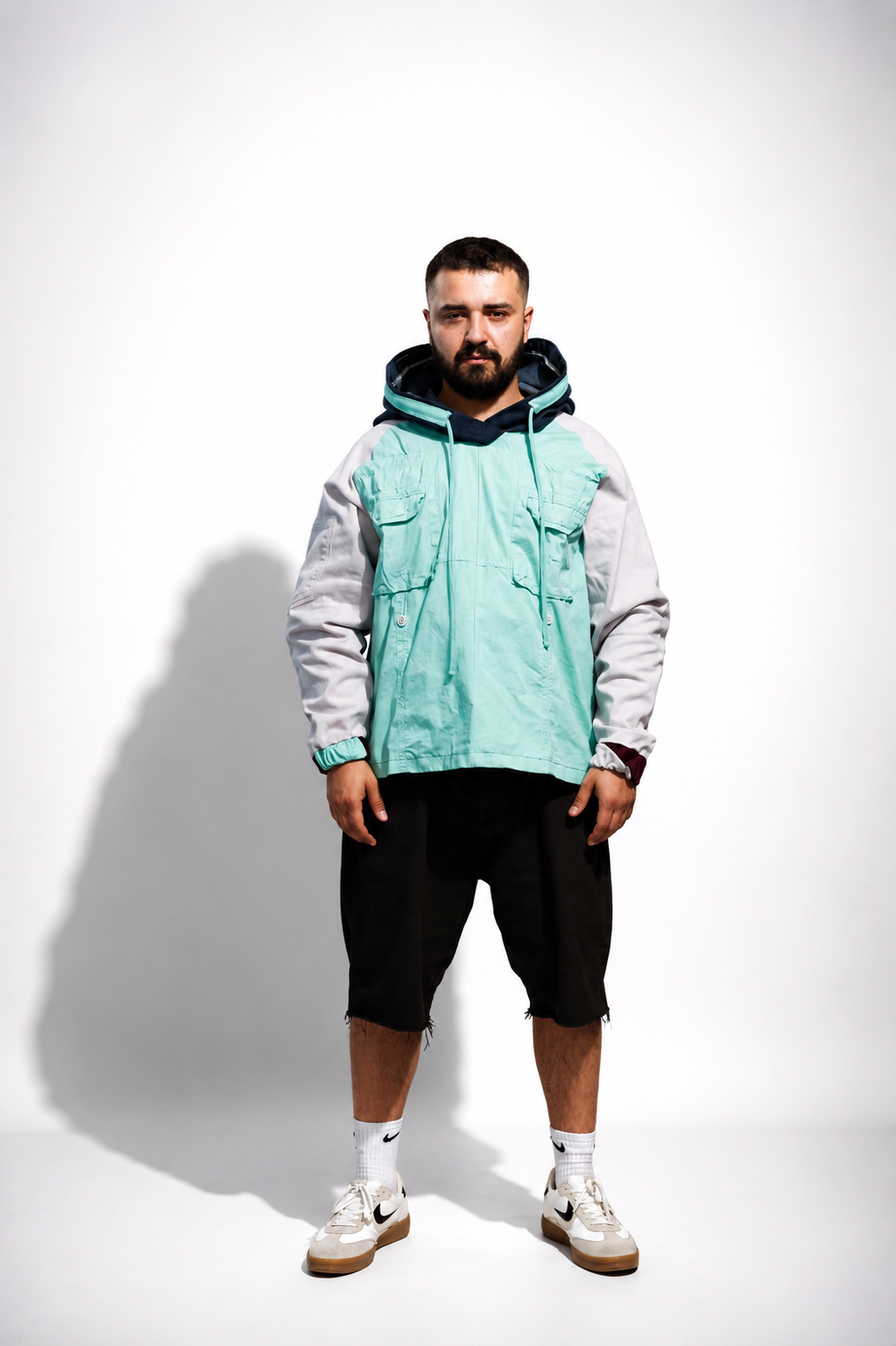 One-of-a-Kind Upcycled Cargo Hoodie