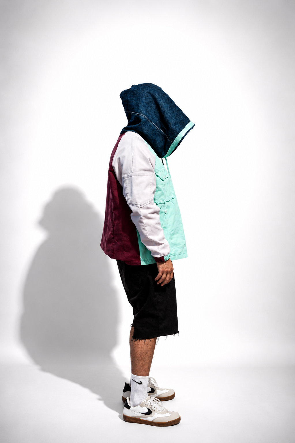 One-of-a-Kind Upcycled Cargo Hoodie