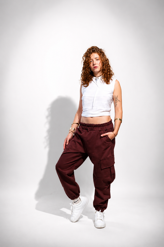 Midnight Cargo Denim Pants