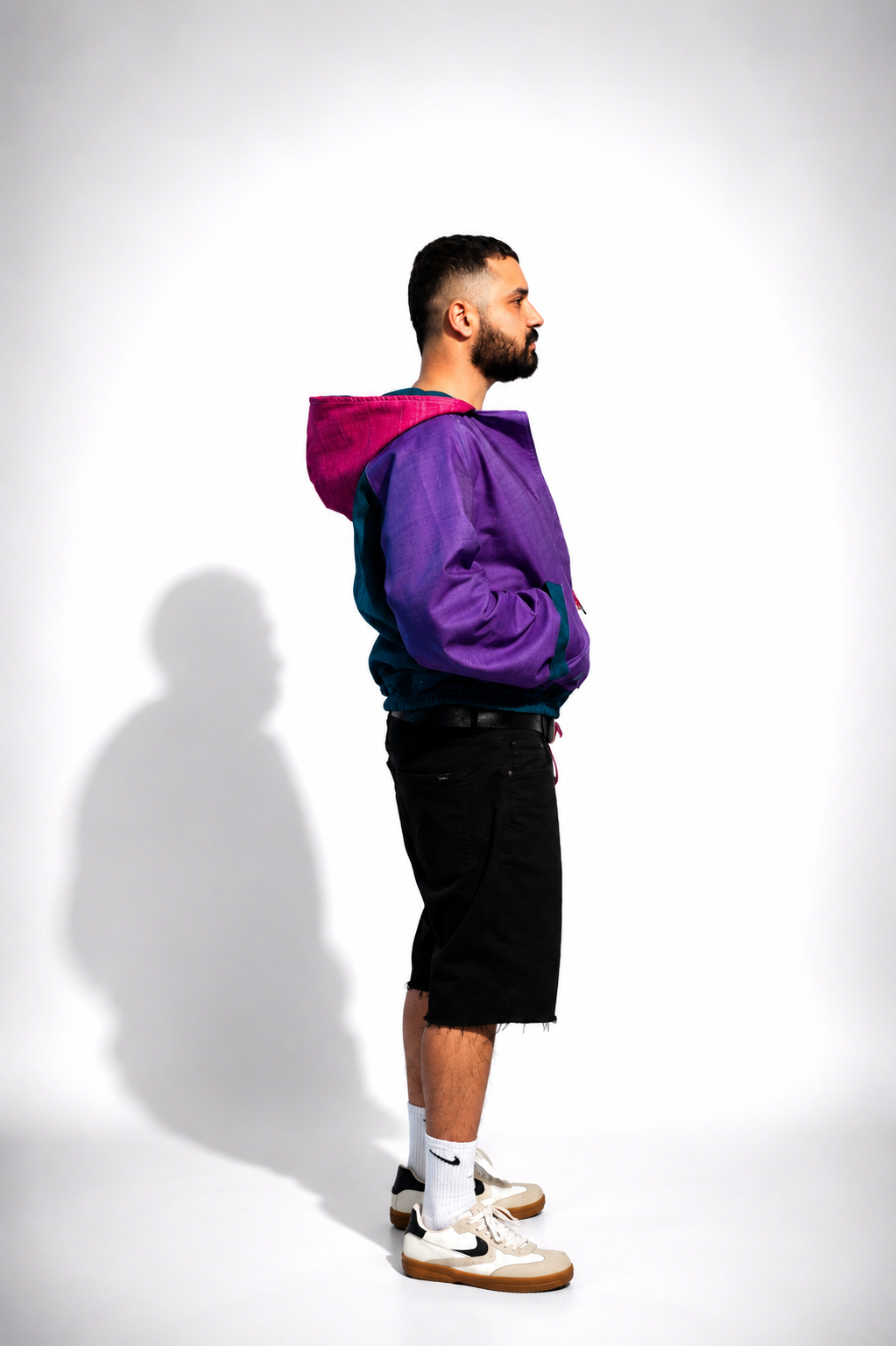 Multicolor Denim Hoodie